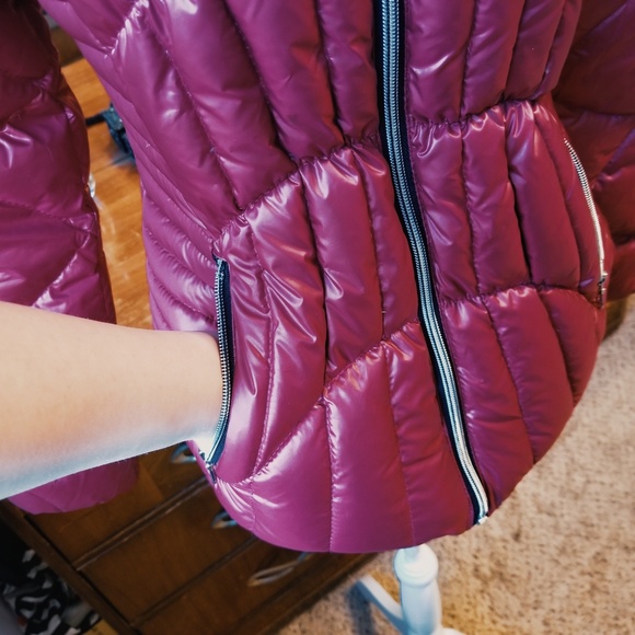 Black Rivet Jackets & Coats Black Rivet Cranberry Down Puffer